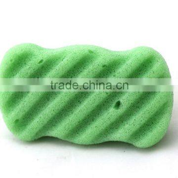 Wavy Konjac sponge Type and Sponge Material 100% natural konjac facial sponge                        
                                                Quality Choice