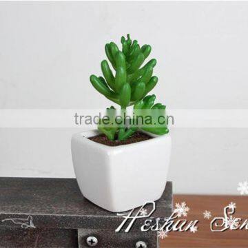 Home decorative Artificial mini succulent plant pvc potted succulent plant with different styles