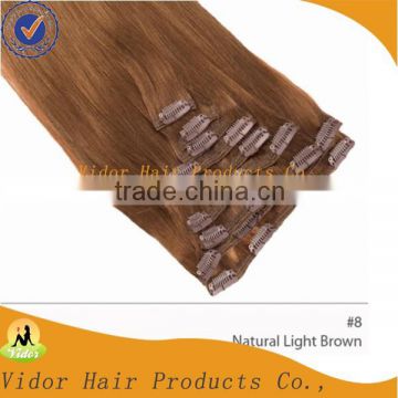 wholesale virgin brazilian clip in hair extensions