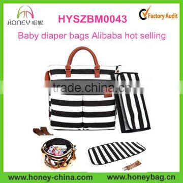 China suppliers Canvas Quilted Material baby diaper bags