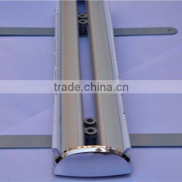 90*200cm outdoor pull up screen banner stand with spring and heavy iron foot