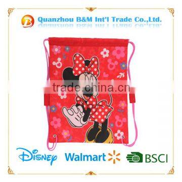 Promotional cute kids drawstring backpack bag