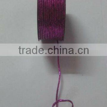 HOT SALE Fushia Metallic Poly Coated Wire Twisted Cord