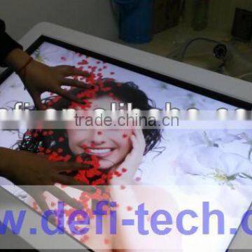 65" Touch screen monitor/panel, IR multi touch frame with 16:9 format for Interactive advertising