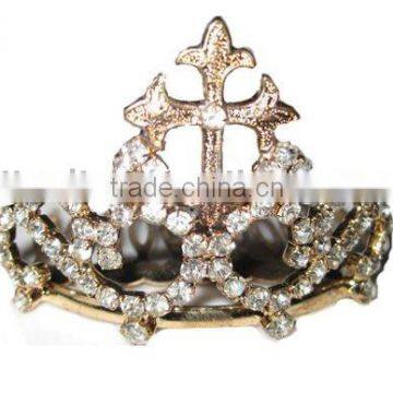 cross bridal tiara