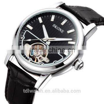 Best Design Fashion Genuine Leather Automatic Mechanical Japan Movt Quartz Watch