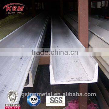 Steel U channel beams