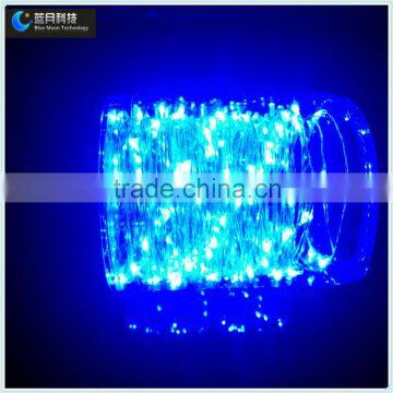 Powered by transformer blue Christmas led string lights for christmas