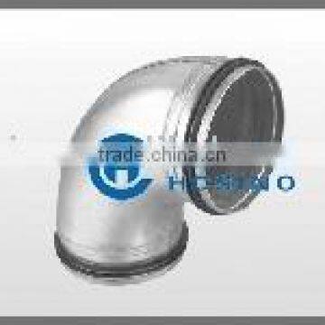 Galvanized 90 Degree Stamp Bend / Elbow with Rubber