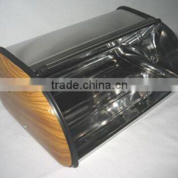 stainless steel yellow bread box