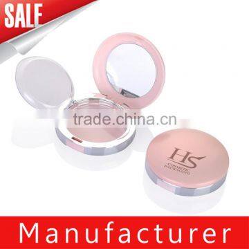 OEM Elegant Cosmetic Pressed Powder Case With Mirror