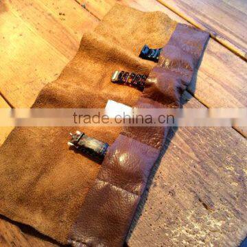custom high quality leather watch roll