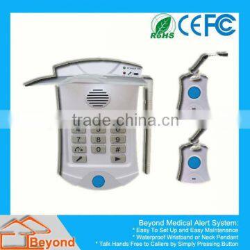 Hospital Intelligent Elderly Care Products Help Dialer With Necklace and Wrist Panic Button