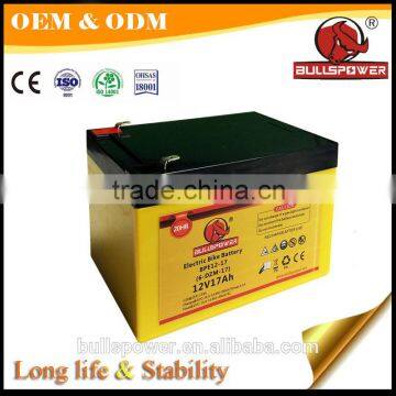 seal lead acid battery 17ah scooter vrla battery rechargeable 12 volt