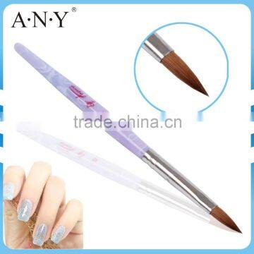 ANY Cheap Nail Art Care Acrylic Handle Round Nail Sable Acrylic Brushes