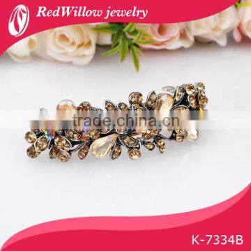 Factory Supply Luxury Diamond Metal Hair Barrettes photo-3