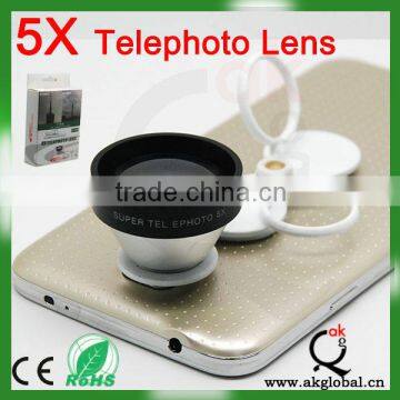 5x telephoto lens for Samsung Galaxy S5 zoom telescope lens for iphone smartphone Samsung galaxy S4 S3 mini