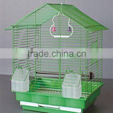 Medium Size Foldable Bird Cage With House Roof