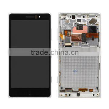 White OEM LCD Display With Frame For Nokia Lumia 830 Touch Screen