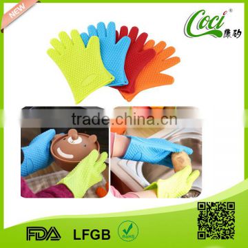 FDA heat resistant BBQ silicone grill glove