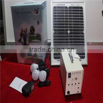 10W Solar Home Lighting System for Indoor Lighting Use