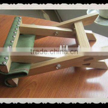 wooden portable wood fishing stool