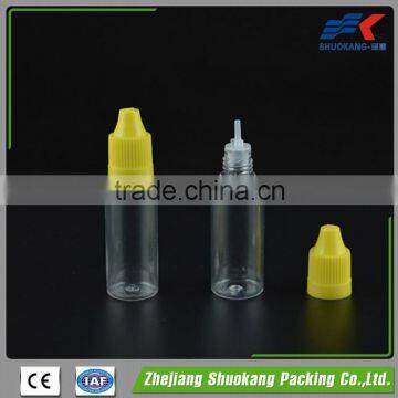 Empty plastic pet 10 ml bottle with cap