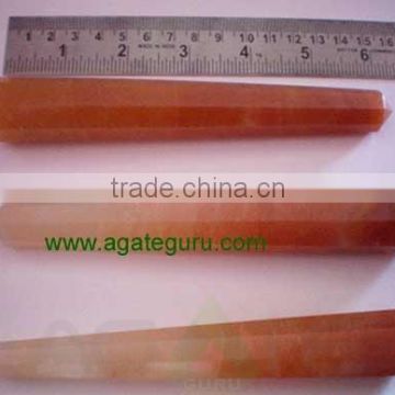 Red Aventurine 8 Facet Massage Wands : Wholesaler Manufacturer