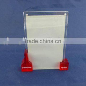 Clear acrylic sign holders 8.5 x 11, magnetic sign holder