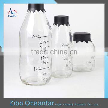 Bulk Buying Scale Glass Milk Bottle Caps Clear Glass Milk Container