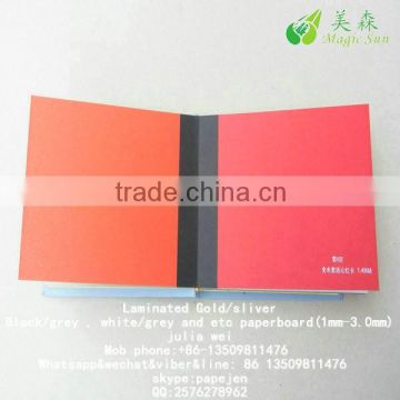 colored paper laminated grey board invitation card board red color kraft paper