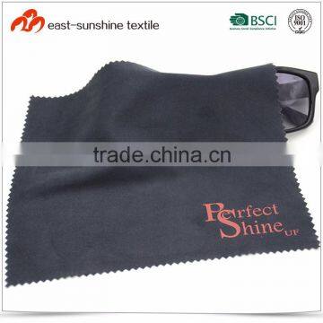 Custom Logo Printed Super Suede Microfiber Fabric, Clean Suede Microfiber