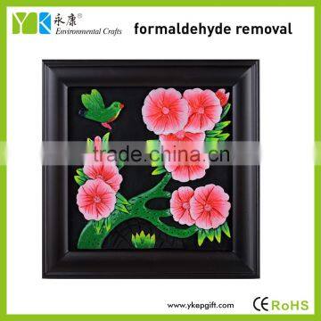 Wholesale high quality eco-friendly wooden hand work wall hanging paintings