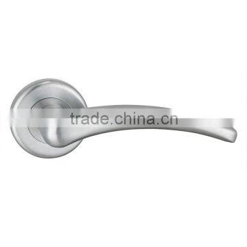 Modern curving zinc alloy door handle,lever door handle,zinc door handle