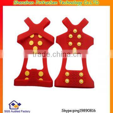 Red Anti Slip rubber ice cleats