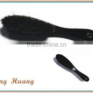 Promotional wooden horse hair brush with long handle