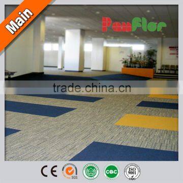 PVC backing commercial tile carpet