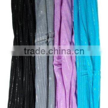 Viscose scarf, shawls mettalic stoles