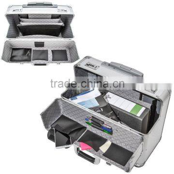 China Wholesale Aluminum Trolley Case Pilot Trolley Case photo-3
