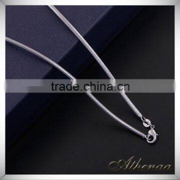 Simple White Color Copper Women Jewelry Thin Chain Necklace Designs photo-3
