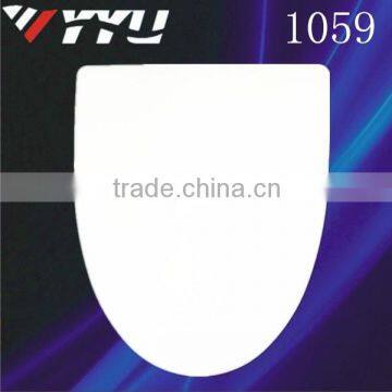 1059 Toilet Seat; 1700g Thick Plain Toilet Seats White PP Plastic Seats Lids Bathroom Fittings