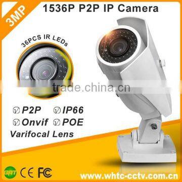 3.0MP WDR P2P IP Camera Onvif 3 Megapixel Waterproof ir IP Camera