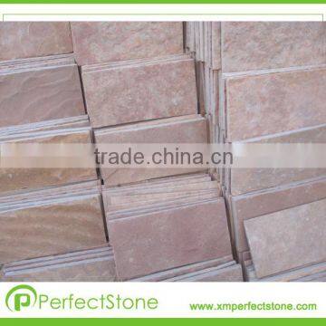 China cheap Pink slate tiles flooring tiles paver