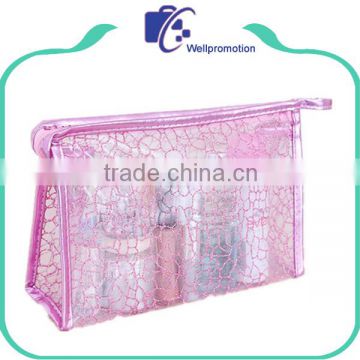 Functional transparent pvc clear makeup bag cosmetic bag for travel