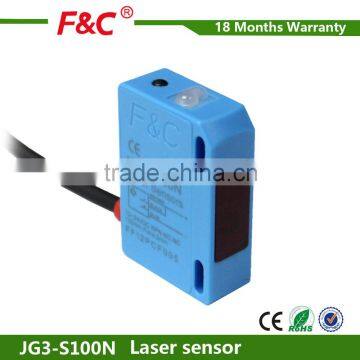 CE JG3 series 100mm sensing background suppression optical small spot laser sensor