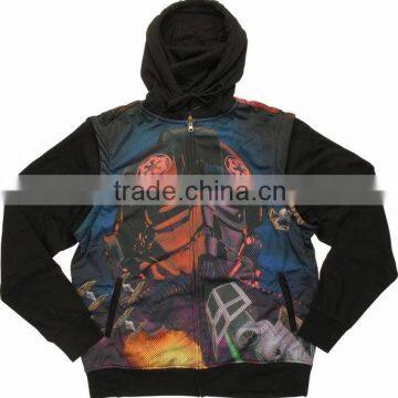 Custom plain black hoodie for men, 2016 Mens Grey Softshell Wool Winter Fashion Fleece Hoodie at MEGA