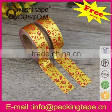 Qcustom decorative foil masking tape wholesale for marking