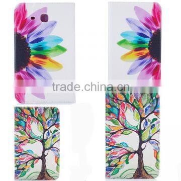 High Quality Painting PU Leather Case for Samsung Galaxy Tab A 7.0 T280 Wallet Card Slots Cover
