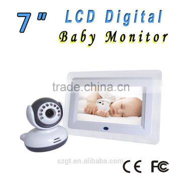 7" LCD Digital baby monitor LCD baby monitor home