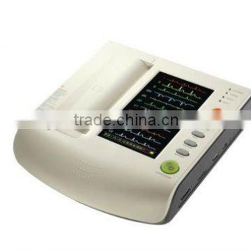 Portable Electrocardiograph ECG Device/Machine, 12 leads and 9" LCD Screen